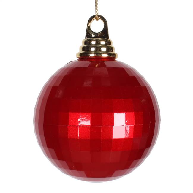 4'' Red Candy Mirror Ball 1/Bag