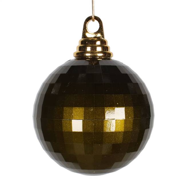 4'' Olive Candy Mirror Ball 1/Bag