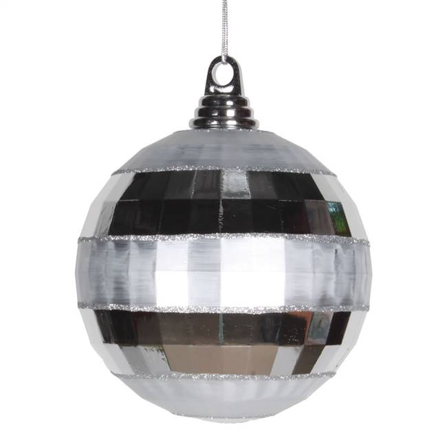 5.5" Silver Shiny-Matte Mirror Ball