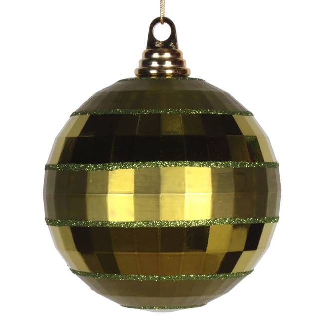 5.5" Olive Shiny-Matte Mirror Ball