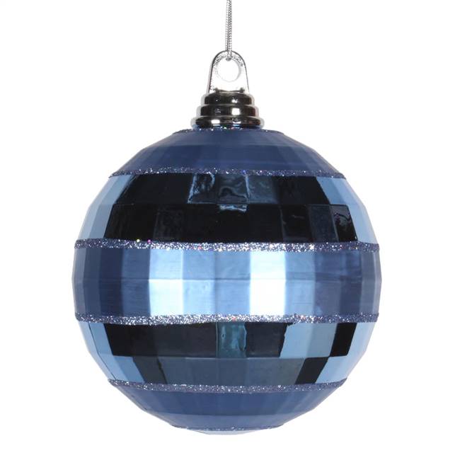 5.5" Periwinkle Shiny-Matte Mirror Ball