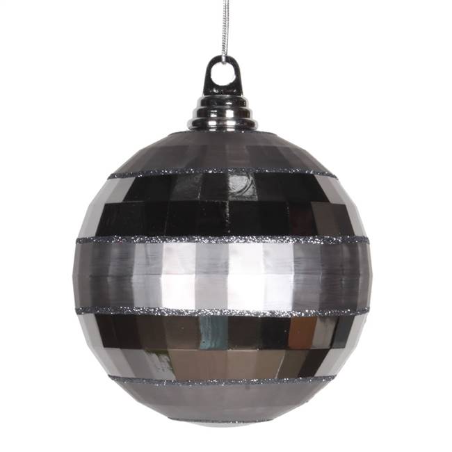 5.5" Pewter Shiny-Matte Mirror Ball