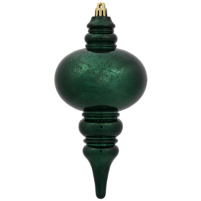 7" Midnight Green Shiny Mercury Finial 3