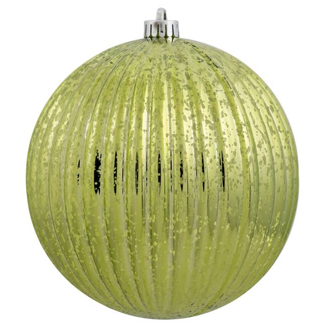 4" Lime Mercury Pumpkin Ball 6/Bg