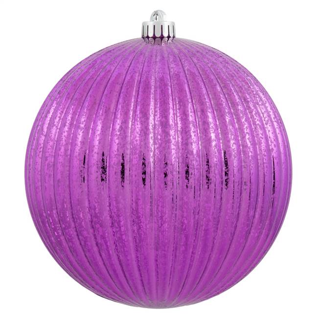 10" Cerise Mercury Pumpkin Ball 1/Bg