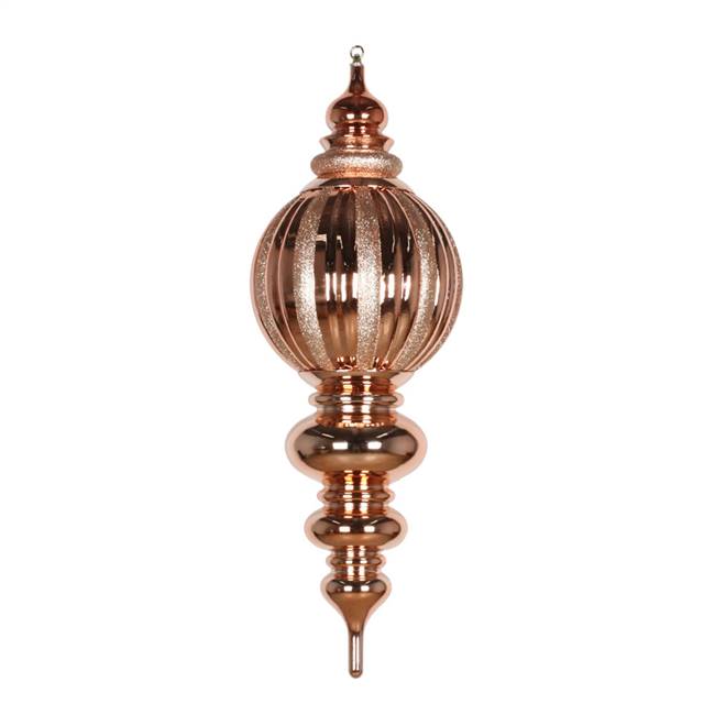 35" Sand Gold Shiny Glitter Finial