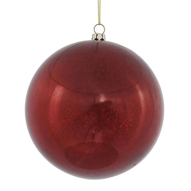 4.75" Burgundy Shiny Mercury Ball 4/bag