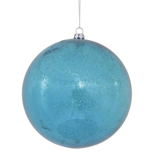 4.75" Turquoise Shiny Mercury Ball 4/bag