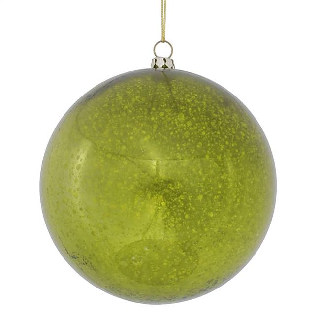 4.75" Lime Shiny Mercury Ball 4/bag