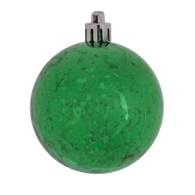 6" Green Shiny Mercury Ball 4/bag