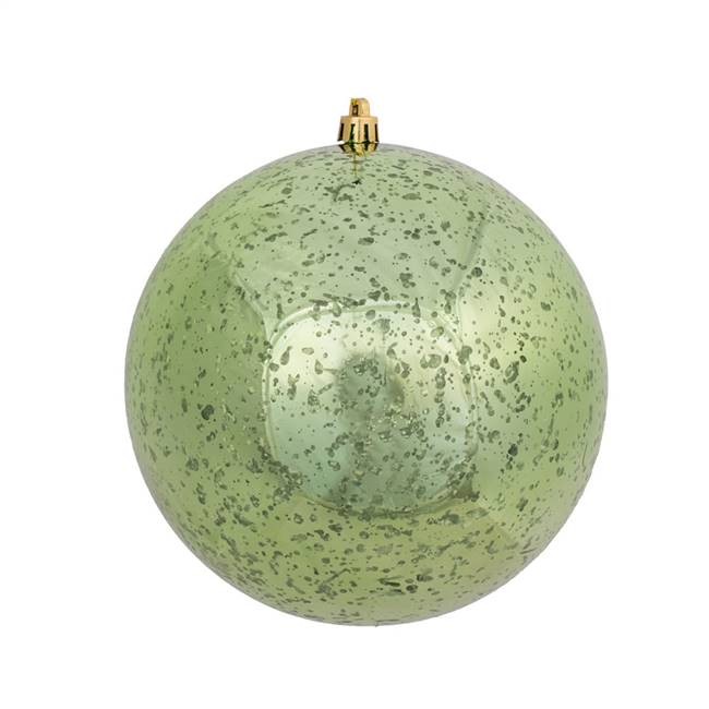 6" Celadon Shiny Mercury Ball 4/bag