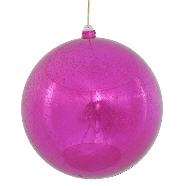 10" Cerise Shiny Mercury Ball