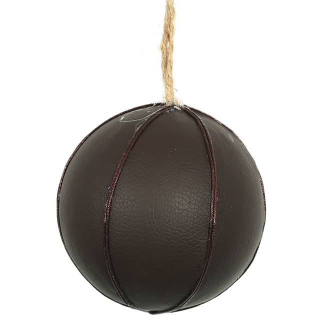 4" Brown Leather Ball 3/Box