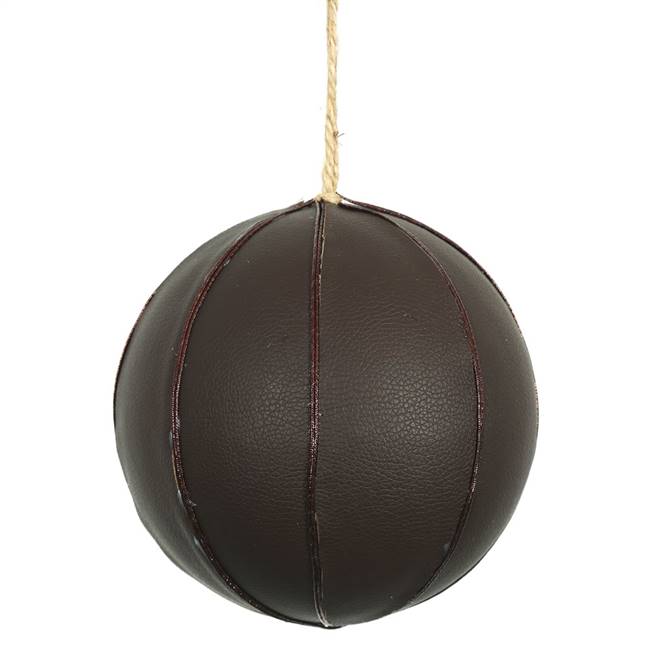 6" Brown Leather Ball 1/Bag