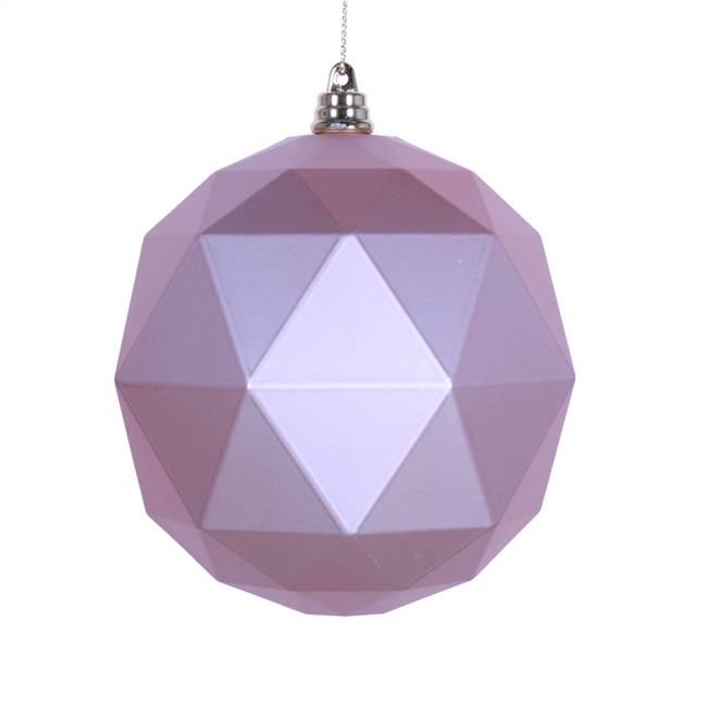 4.75" Rose Gold Matte Geo Ball 4/bag