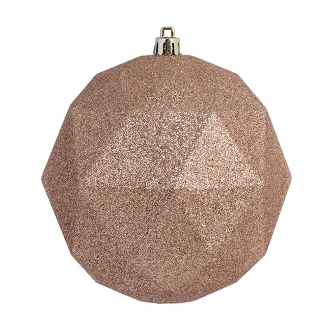 4.75" Café Latt Glit Geometric Ball 4/bg