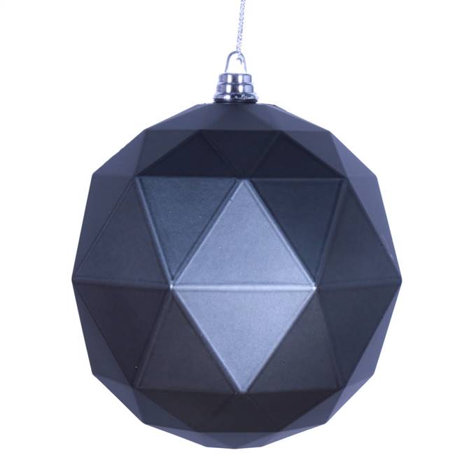 4.75" Pewter Matte Geometric Ball 4/bag