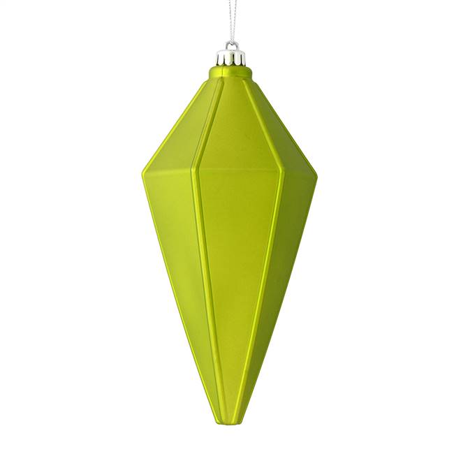 7" Lime Matte Lantern Ornament 4/Bag