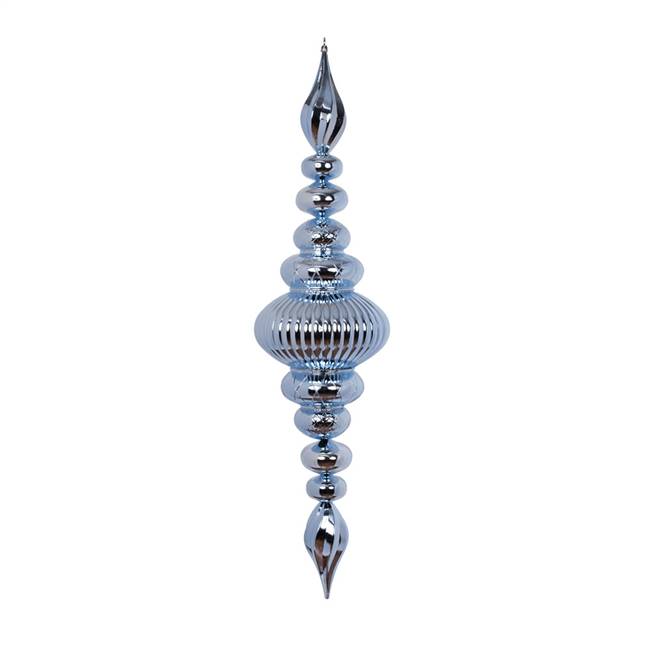 41" Periwinkle Shiny Finial Ornament
