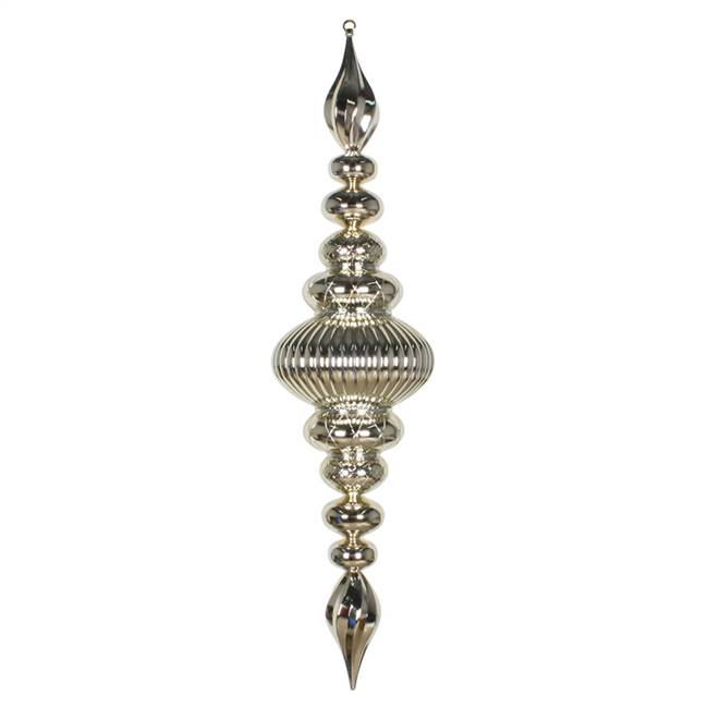 41" Champagne Shiny Finial Ornament