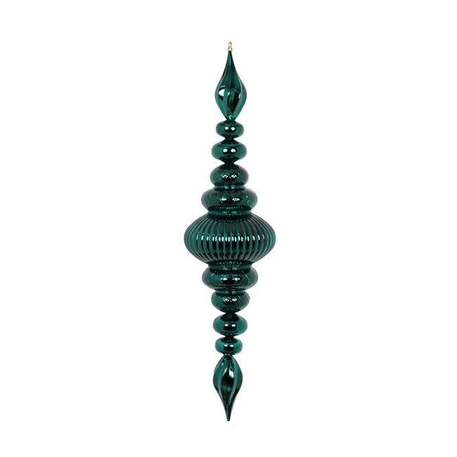 41" Sea Blue Shiny Finial Ornament