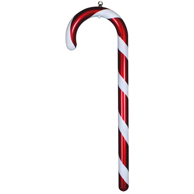 36" Red Candy Cane/White Glitter