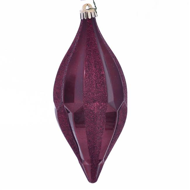 10" Burgundy Candy Glitter Shuttle 2/Bag