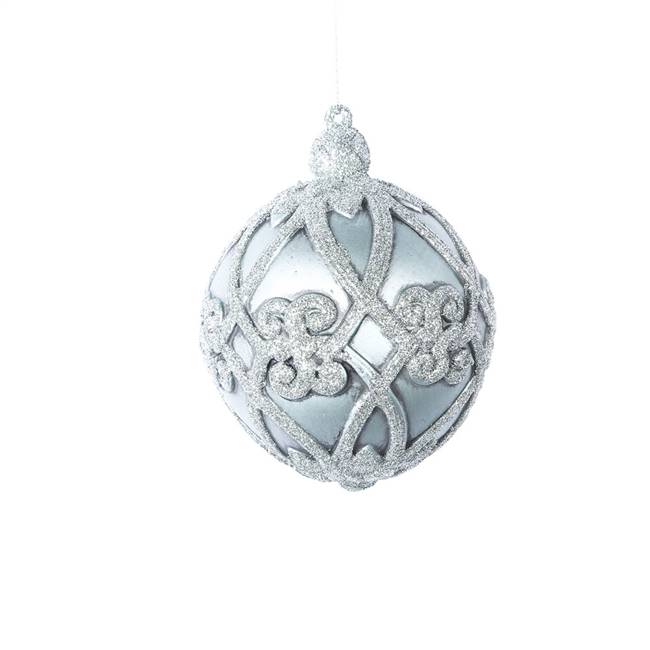 5" Limestone Antique Filigree Ball 3/Bag