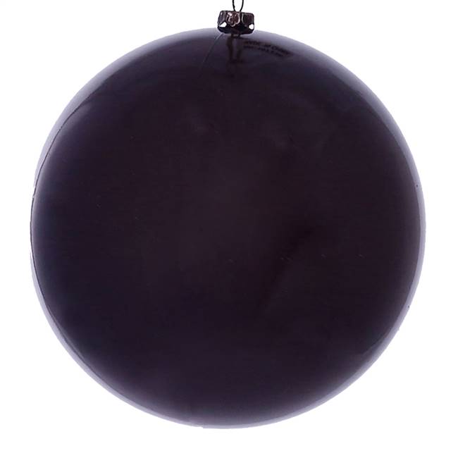 6" Plum Wood Grain Ball Orn 3/Bag