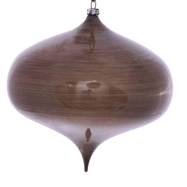 6" Pewter Wood Grain Onion Orn 2/Bag