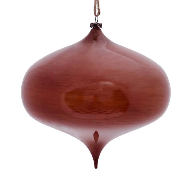 6" Copper Wood Grain Onion Orn 2/Bag