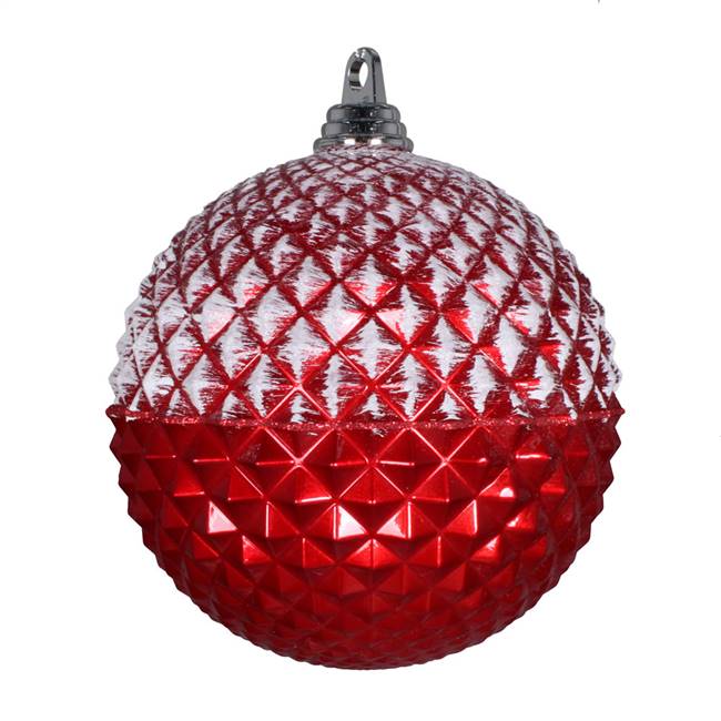 10" Red Glitter Candy Durian Orn