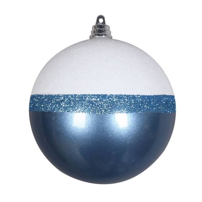 5" Periwinkle Candy/White Glit Ball 4/Bg