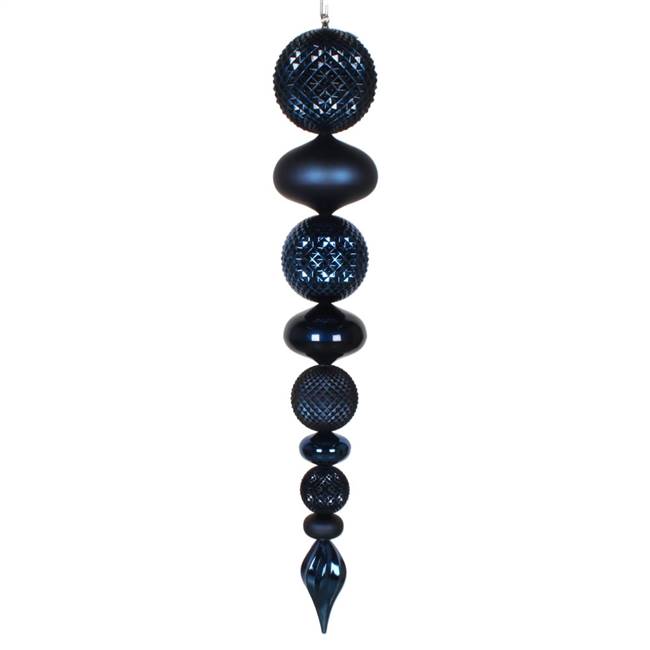 45" Midnight Blue Durian Finial Orn