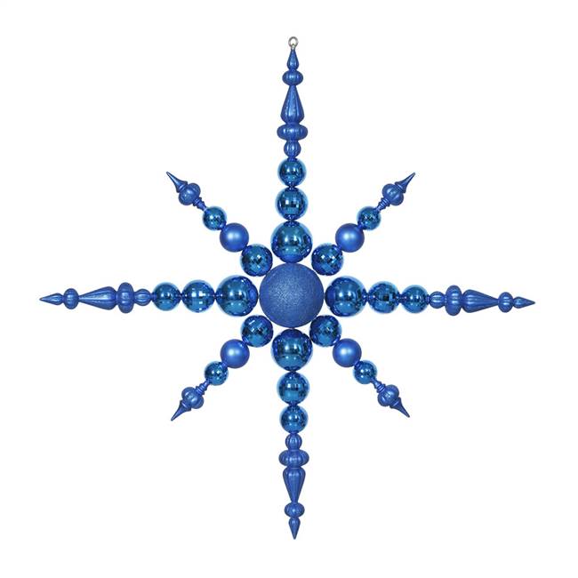 43" Blue 3 Finish Snowflake