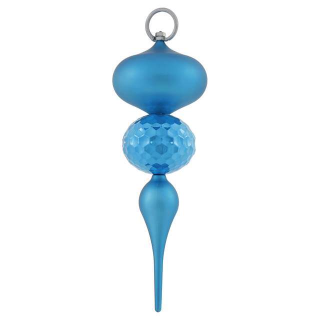 11" Turquoise UV Shiny Matte Ball Finial