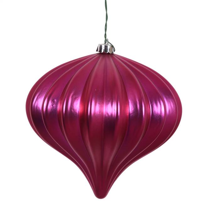 5.7" Wine Shiny Onion UV Drilled 3/Bag