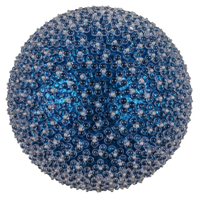 10" Blue Acrylic Beaded Ball 1/Bag