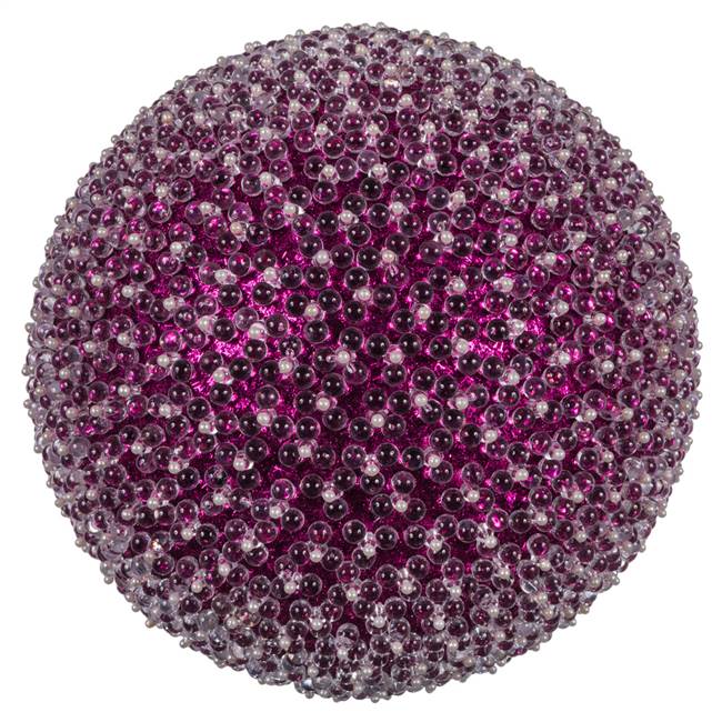 10" Purple Acrylic Beaded Ball 1/Bag
