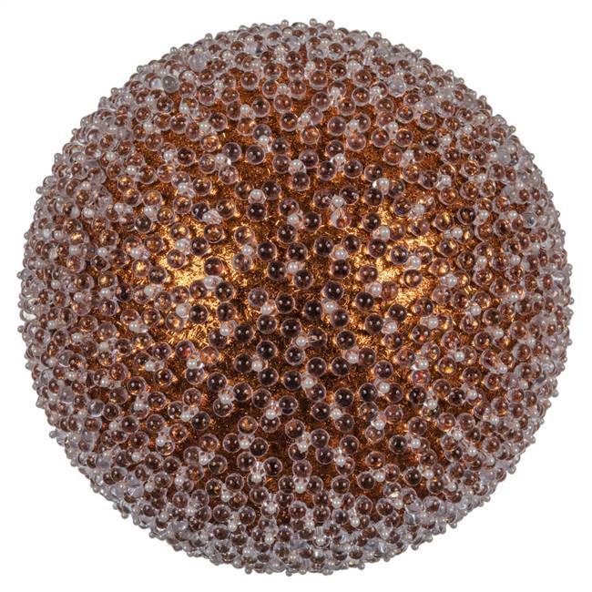 10" Burn Org Acrylic Beaded Ball 1/Bag