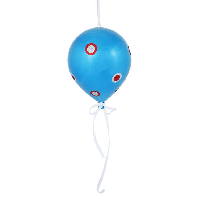 10" x 8" Turquoise Candy Dot Balloon 1/B