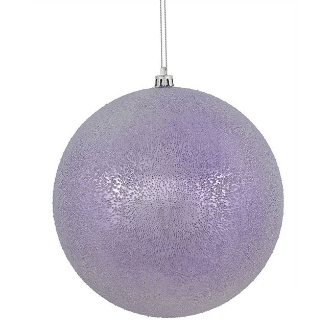 6" Lavender Iced Ball 3/Bx