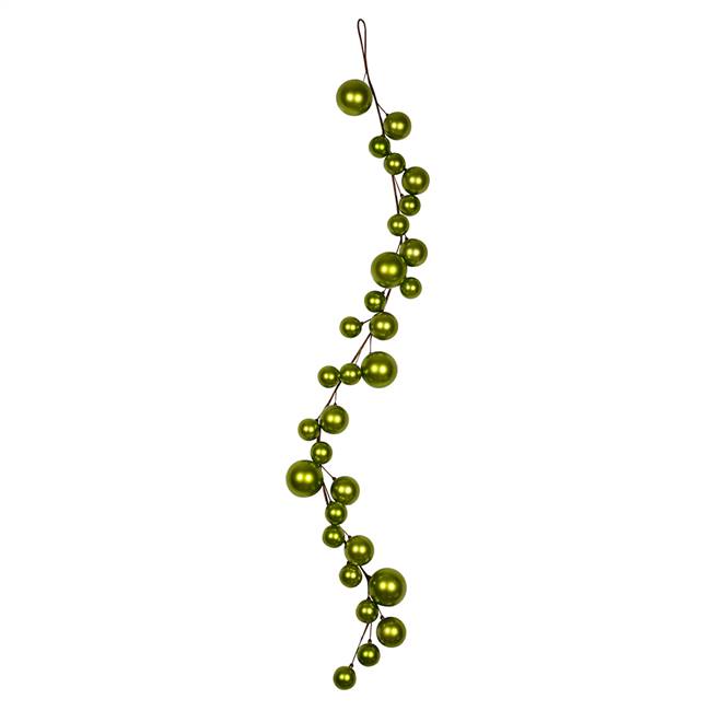 6' Lime Shiny Ball Garland