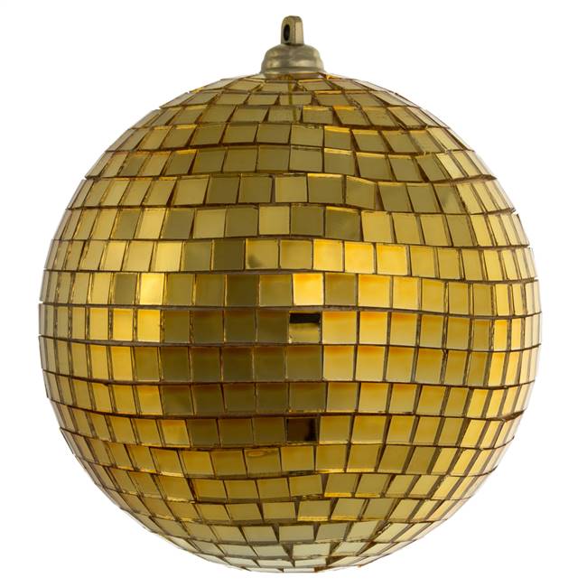 4" Gold Mirror Ball 6/Bag