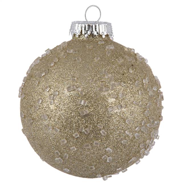 4" Champagne Ice Ball 6/Bag