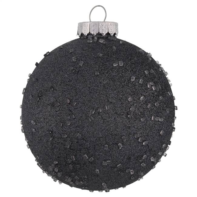 6" Pewter Ice Ball Ornament 4/Bag