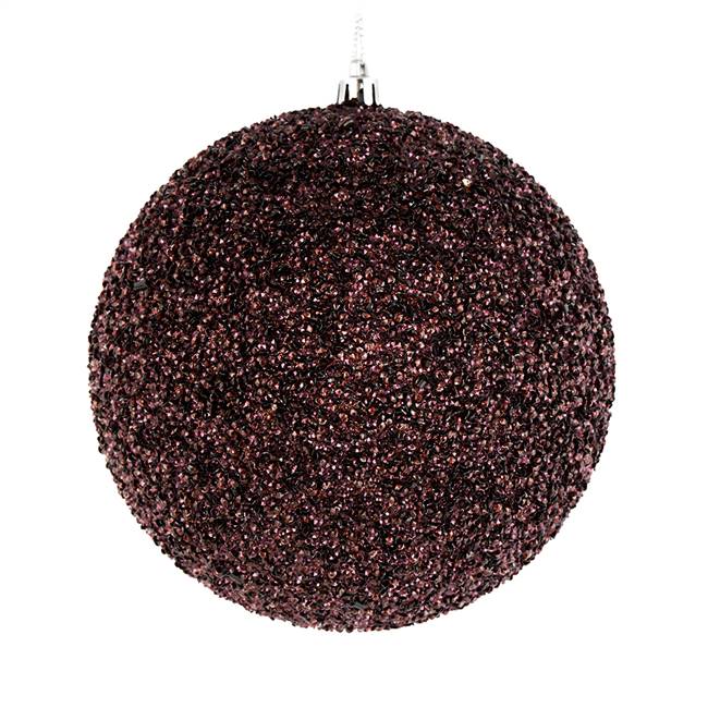 4.75" Chocolate Beaded Ball Drill 6/Bg