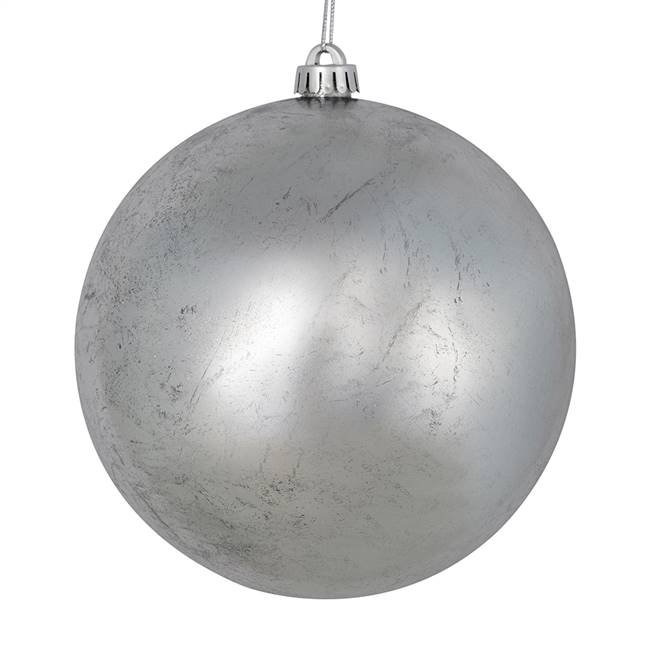 4" Silver Foil Finish Ball 6/Bag