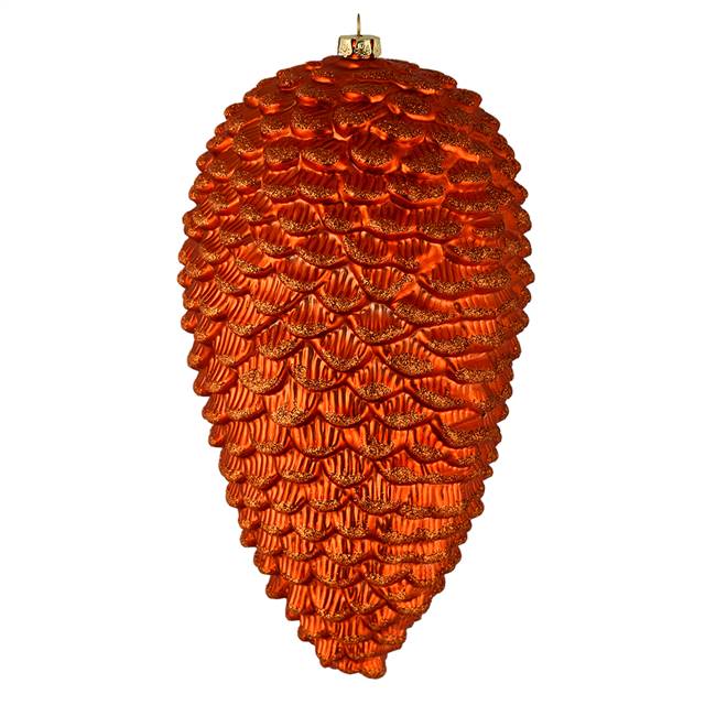 7" Burnish Org Matte Glitt Pinecone 4/Bg