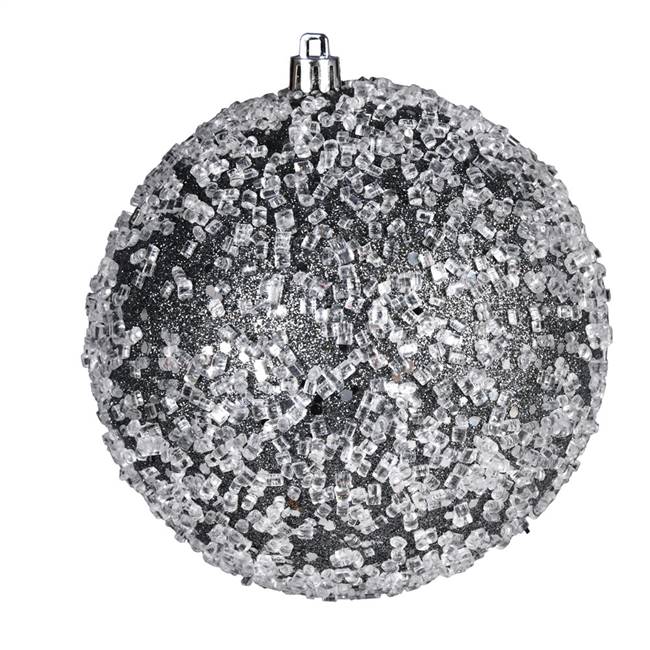 4.75" Limestone Glitter Hail Ball 4/Bag